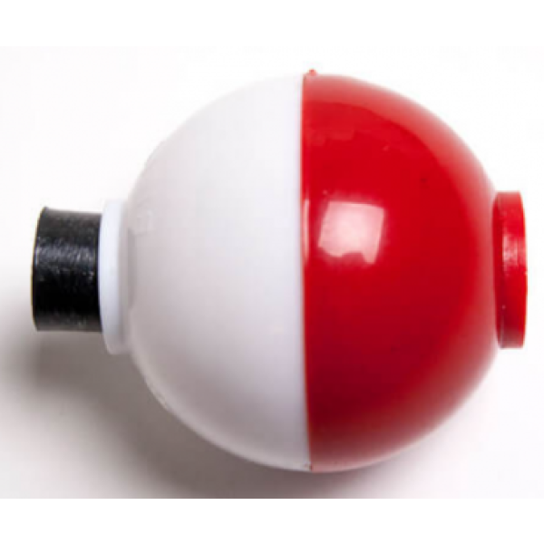Bobber – 1″ – Round – Red/White