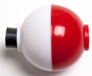 Bobber – 1″ – Round – Red/White Bobber – 1″ – Round – Red/White