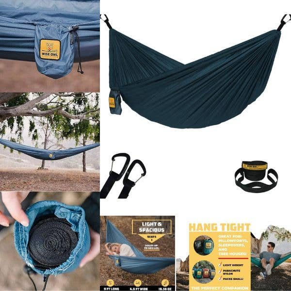Wise Owl Hammocks -Single Person Heavyweight Parachute Nylon
