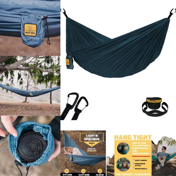 Wise Owl Hammocks -Single Person Heavyweight Parachute Nylon Wise Owl Hammocks -Single Person Heavyweight Parachute Nylon